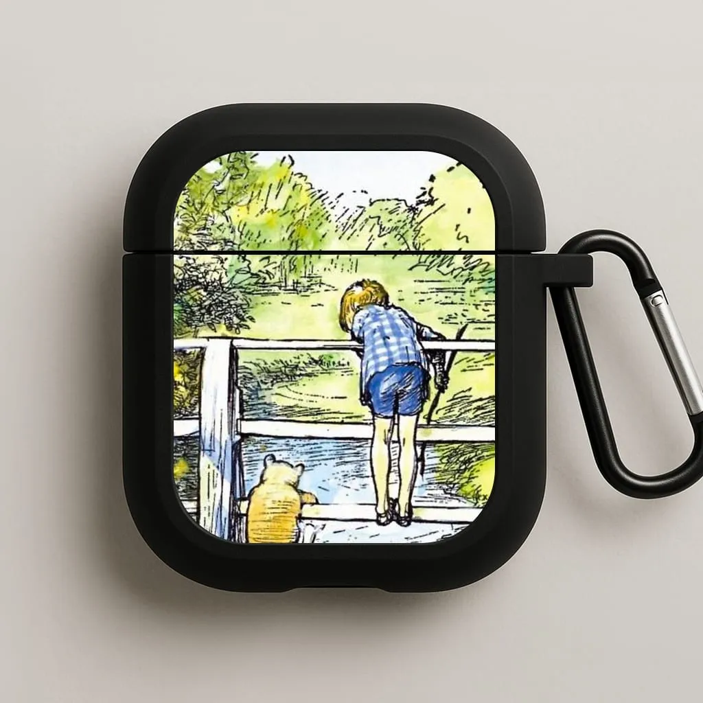 shockproof airpods case Winnie & Christopher Robin AirPods Case