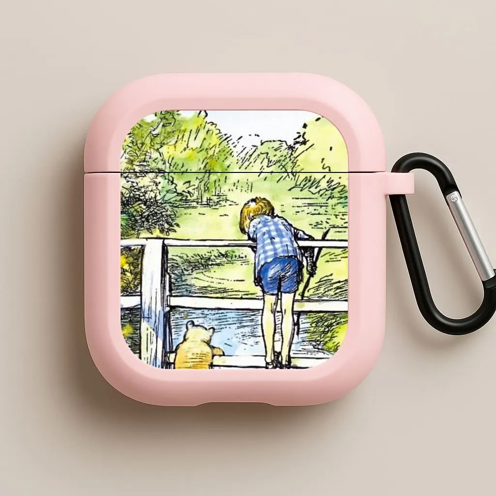 waterproof magnetic shell Winnie & Christopher Robin AirPods Case
