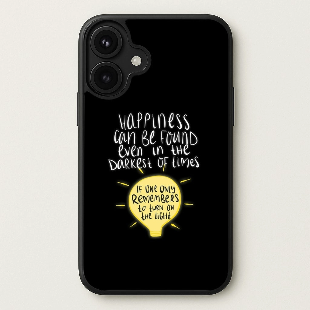 Practical Accessory Soft Design Happiness Can Be Found In The Darkest of Times Phone Case