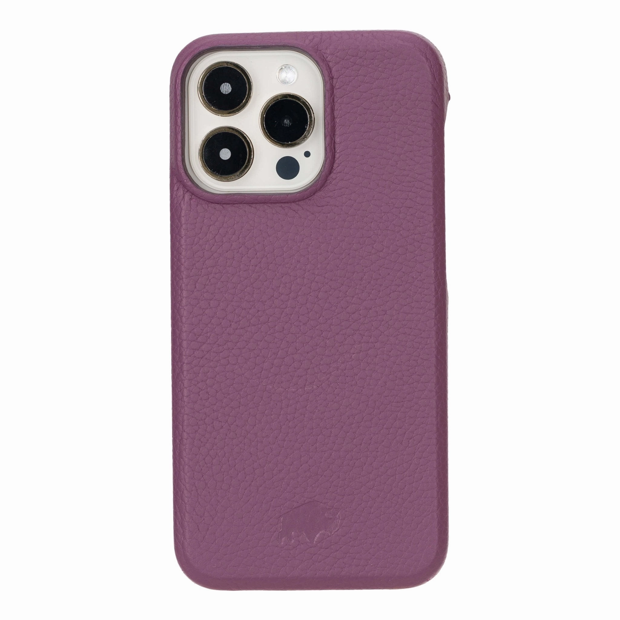 Mason Full-Grain Leather MagSafe Case ?C iPhone 15 Pro Max, Purple Comfort Layer Texture Outdoor Travel