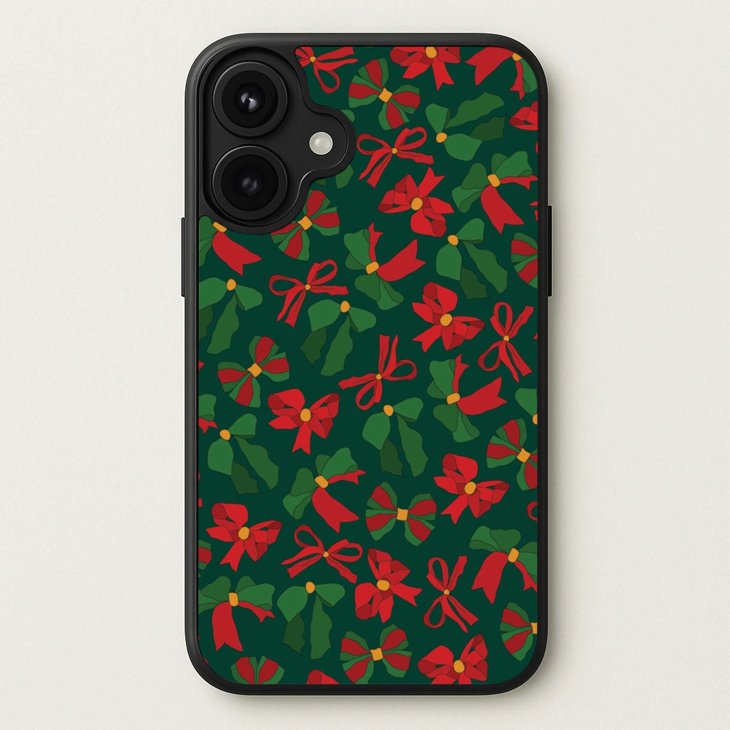 Green And Red Pattern Phone Case Matte Coating Finish Luxury Detail Texture