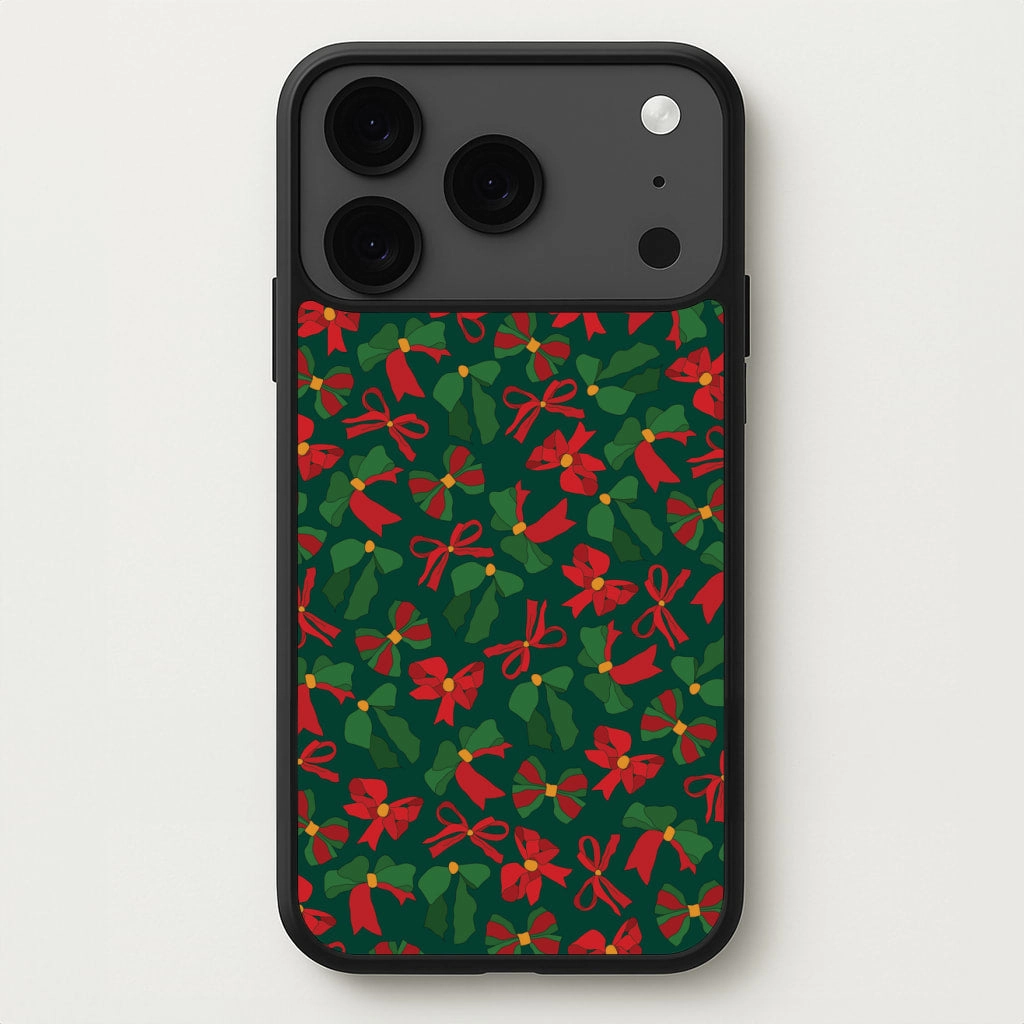 Marble finish Green And Red Pattern Phone Case