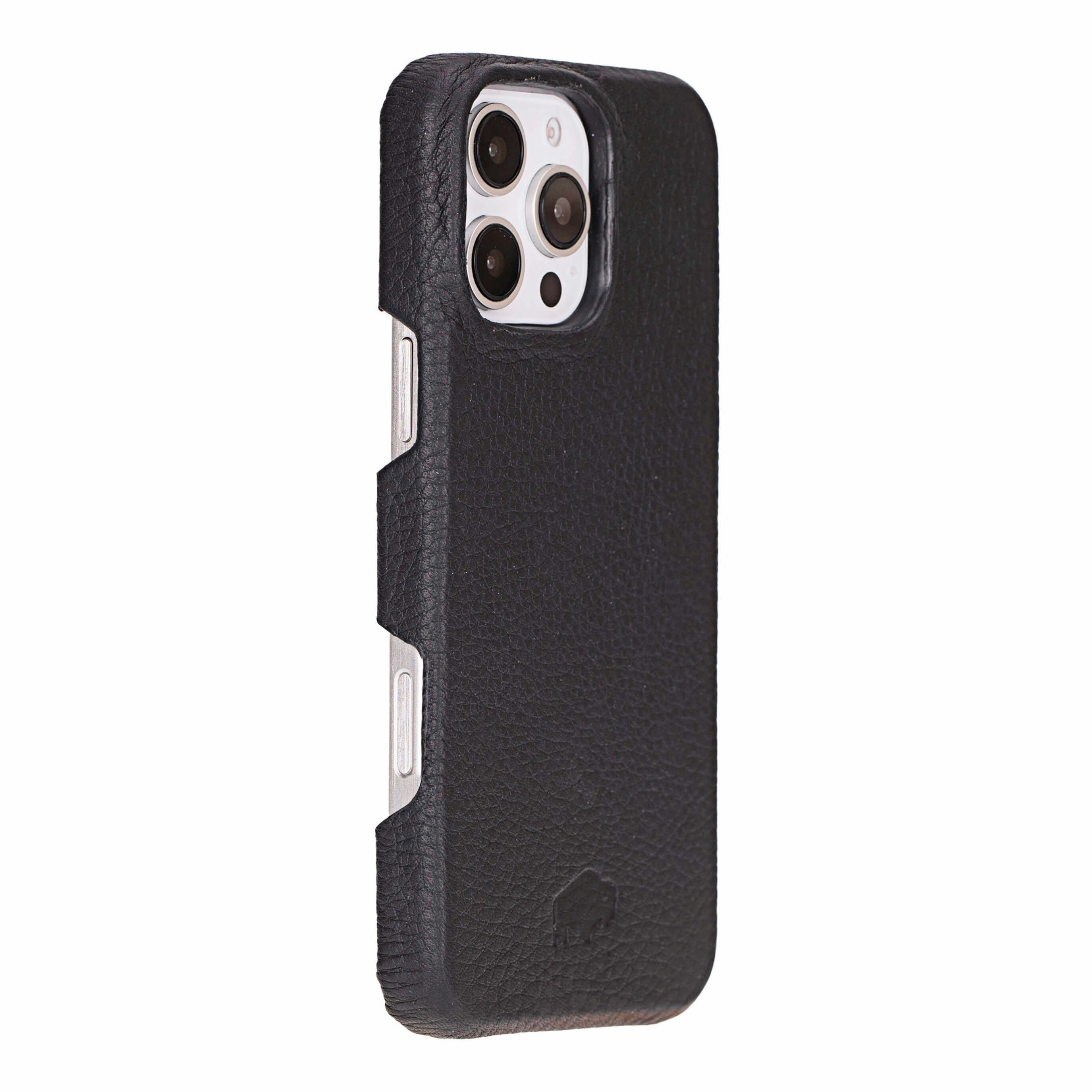 Premium Build Layer Mason Full-Grain Leather MagSafe Case ?C iPhone 16 Pro Max, Pebble Black