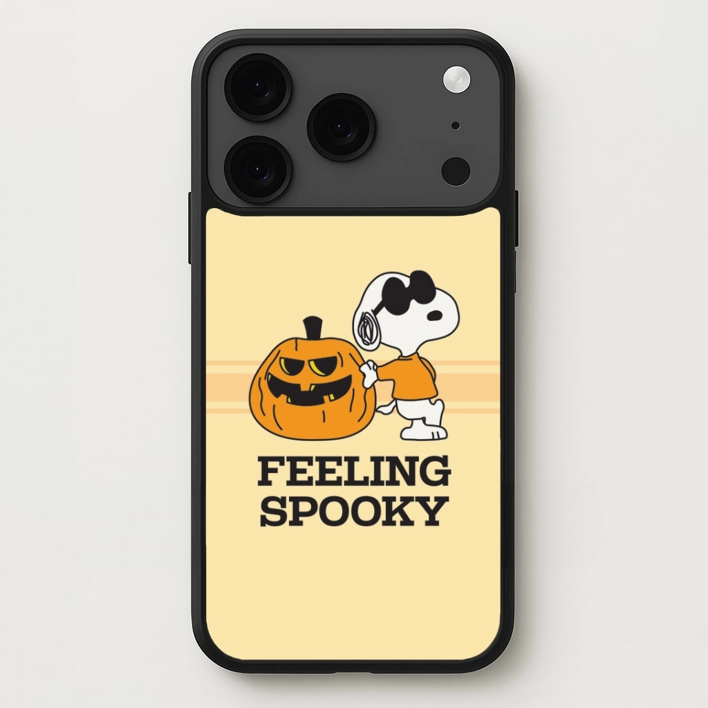 Textured Surface Feeling Spooky Cartoon Beagle Phone Case