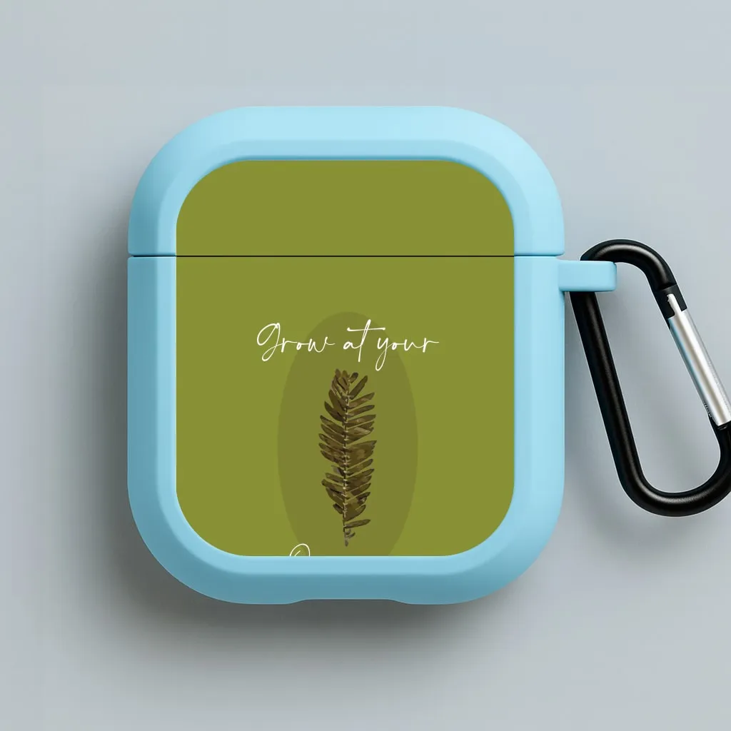 Grow At Your Own Pace Fern AirPods Case custom name airpods case