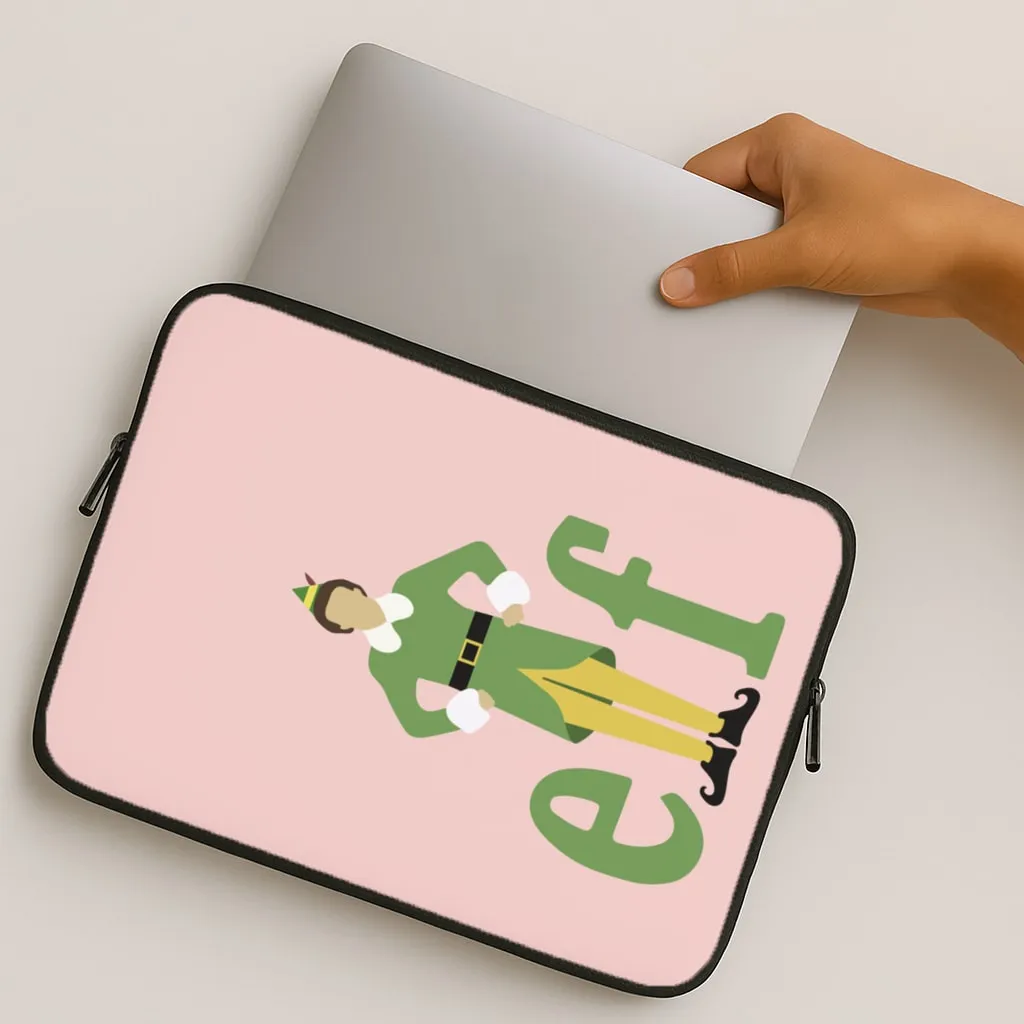 Elf Logo Laptop Sleeve Compact Shape Gloss Texture