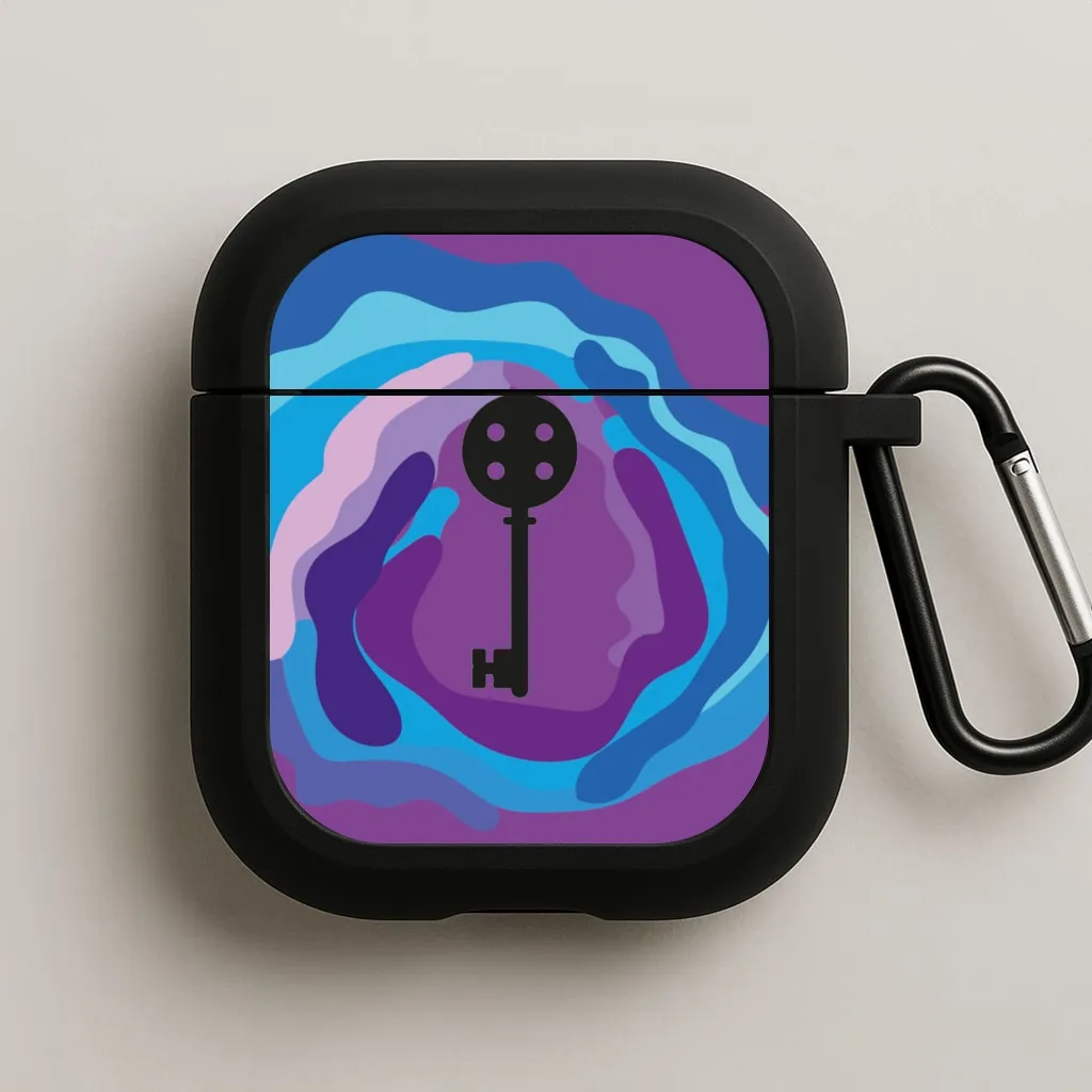 eco vegan leather airpods cover Coraline Key AirPods Case