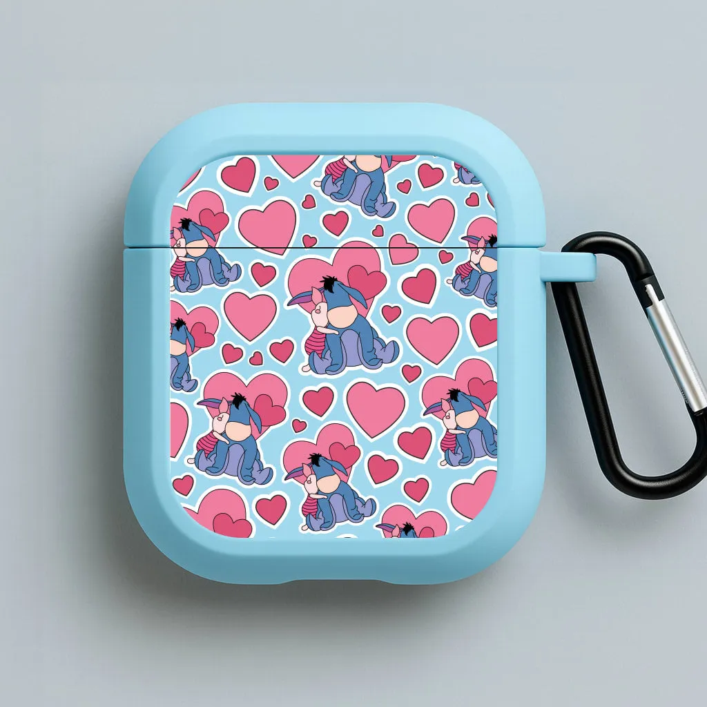 Donkey and Pig Pattern Valentine's AirPods Case portable neon commuter airpods protector