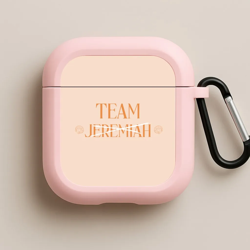 Soft Compact Bag wireless lifestyle silicone cover Seashells Team Jeremiah AirPods Case