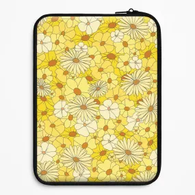 Yellow Flower Pattern - Mothers Day Laptop Sleeve Rugged Design Style