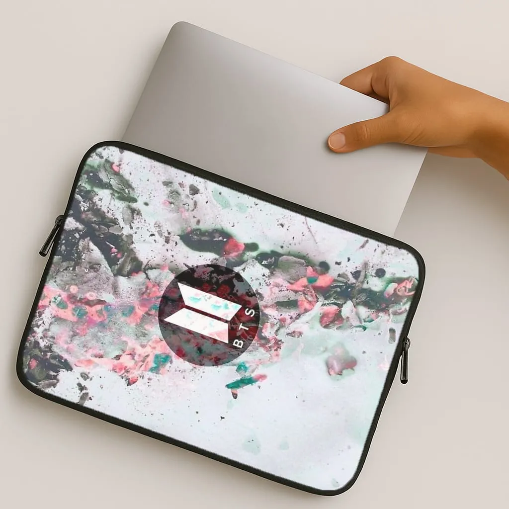 K-Pop Band Marble Logo Laptop Sleeve Smooth Touch Clear Texture