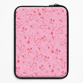 Pink Snakes And Skulls - Western  Laptop Sleeve Rugged Design Style Premium Edge Design