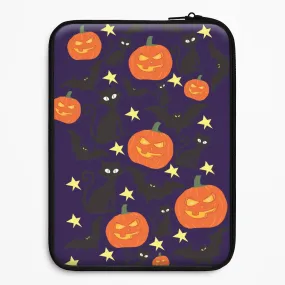 Pumpkin And Cats - Halloween Laptop Sleeve Durable Shape Minimal Touch