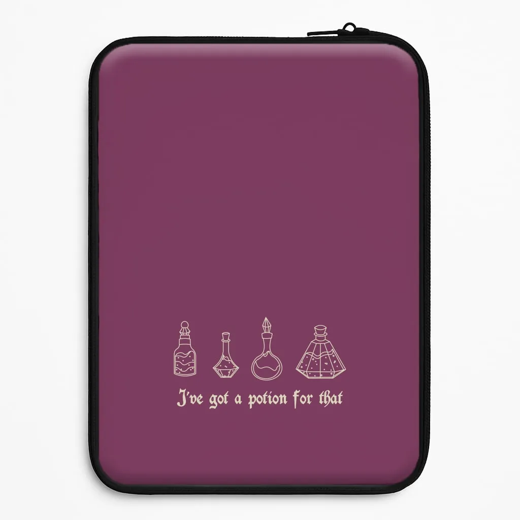 I've Got A Potion For You Dark Pink Laptop Sleeve Futuristic style