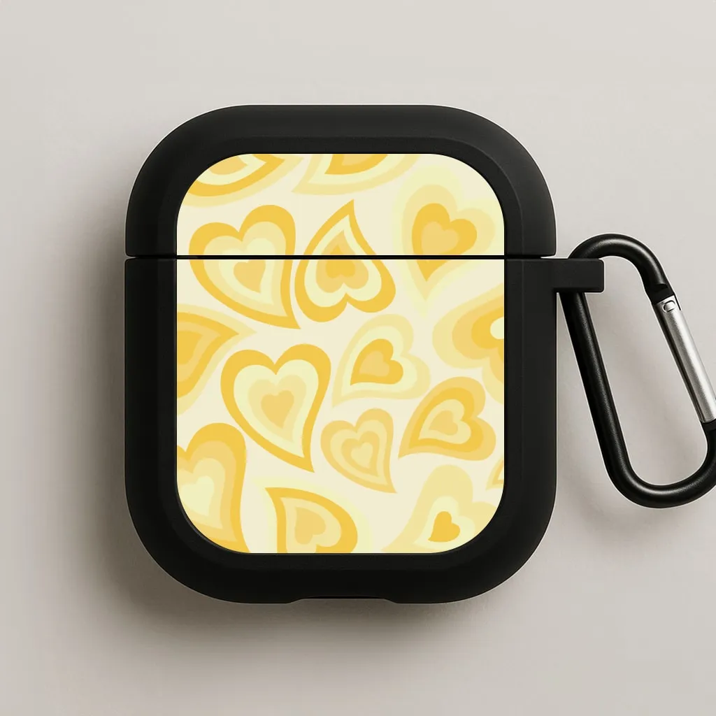 Yellow Hearts - Trippy Patterns AirPods Case fashion minimalist airpods case