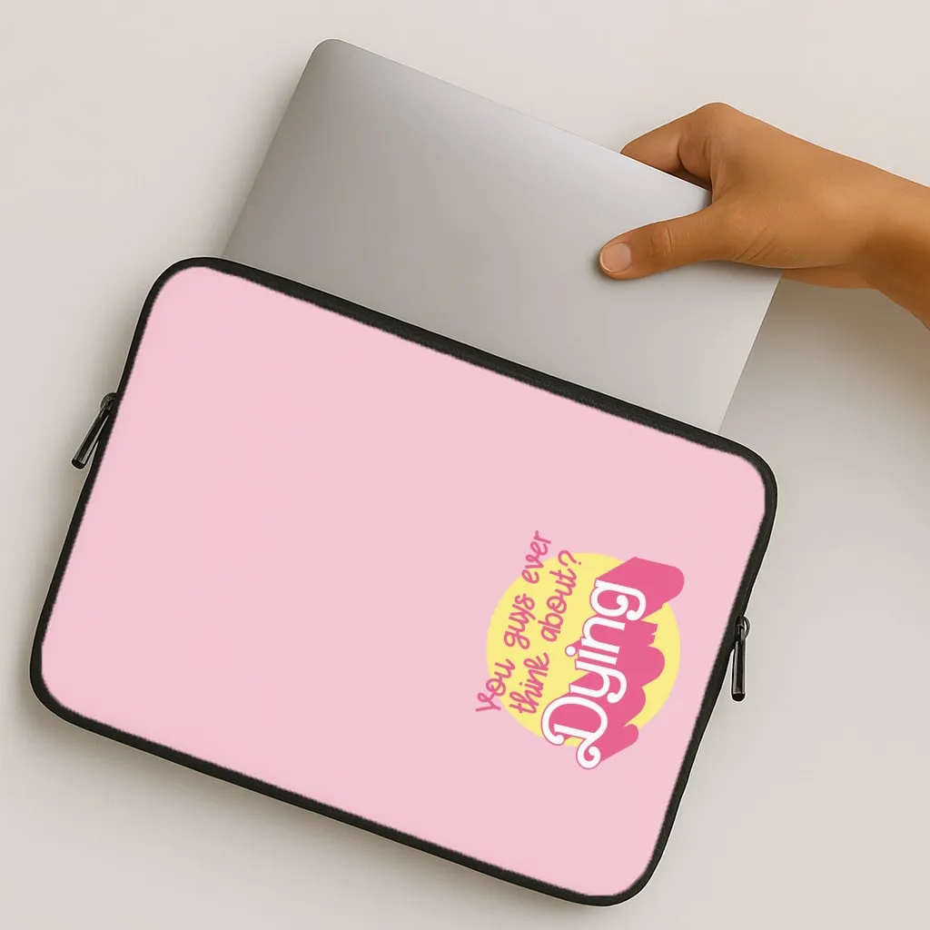 Minimal Form Do You Guys Ever Think About Dying? - Margot Laptop Sleeve