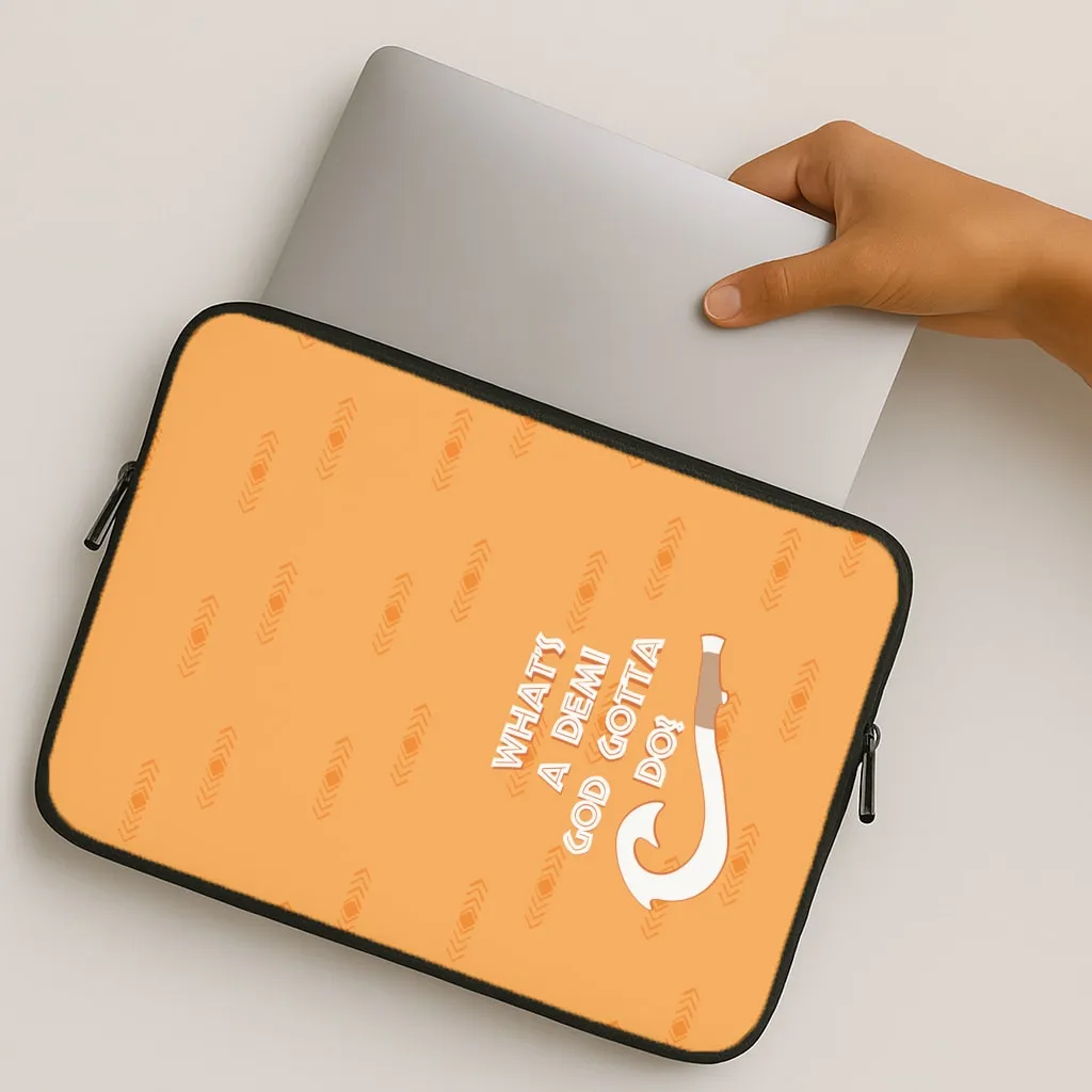 Matte Texture Design Handy Use What's A Demi God Laptop Sleeve