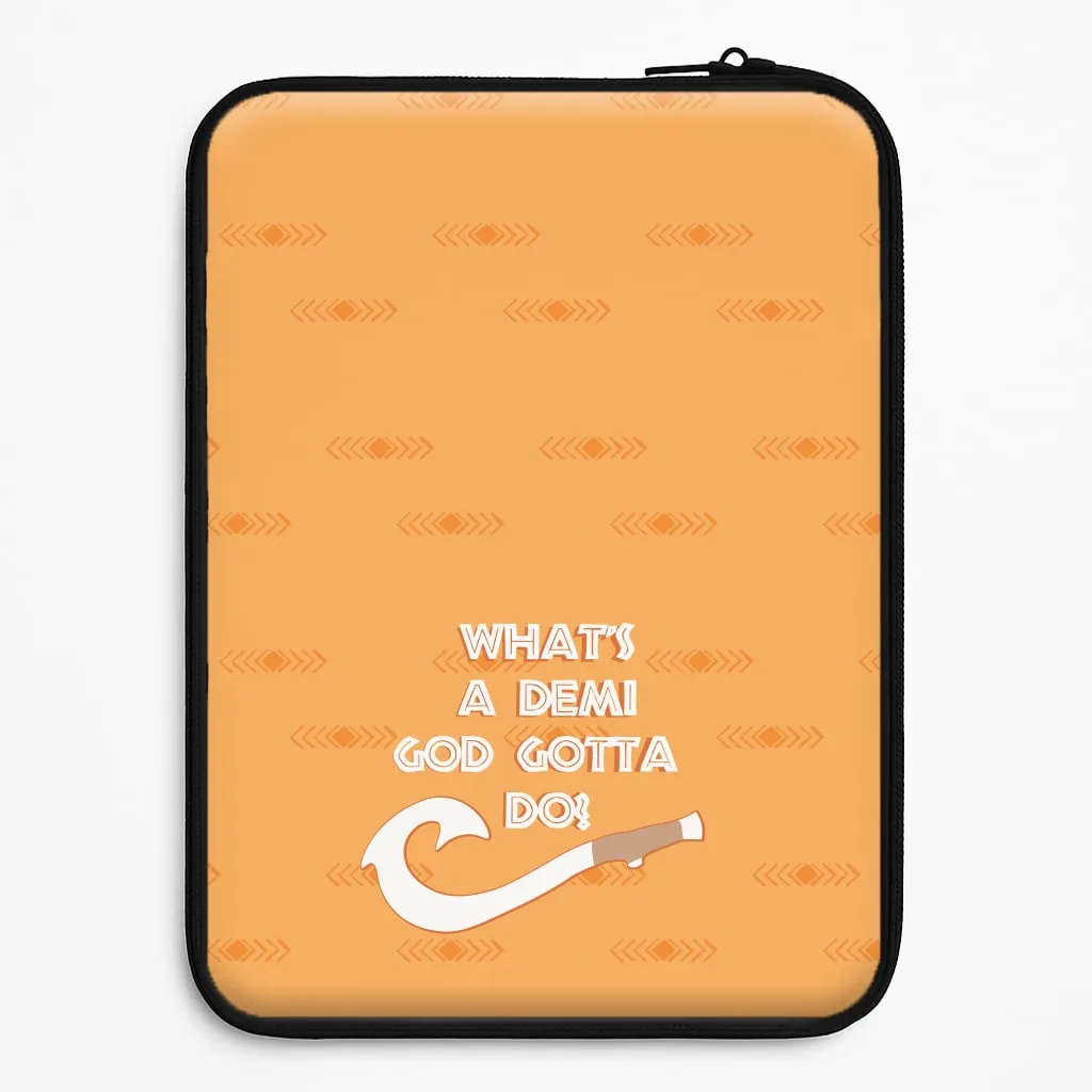 Sporty Design Daily Essential What's A Demi God Laptop Sleeve