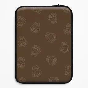 Sleek Appearance Monsters Outline Pattern I Laptop Sleeve
