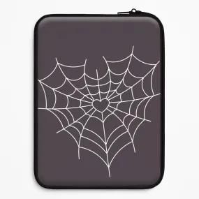 Spiderweb Hearts I Laptop Sleeve Light Build Trendy Look