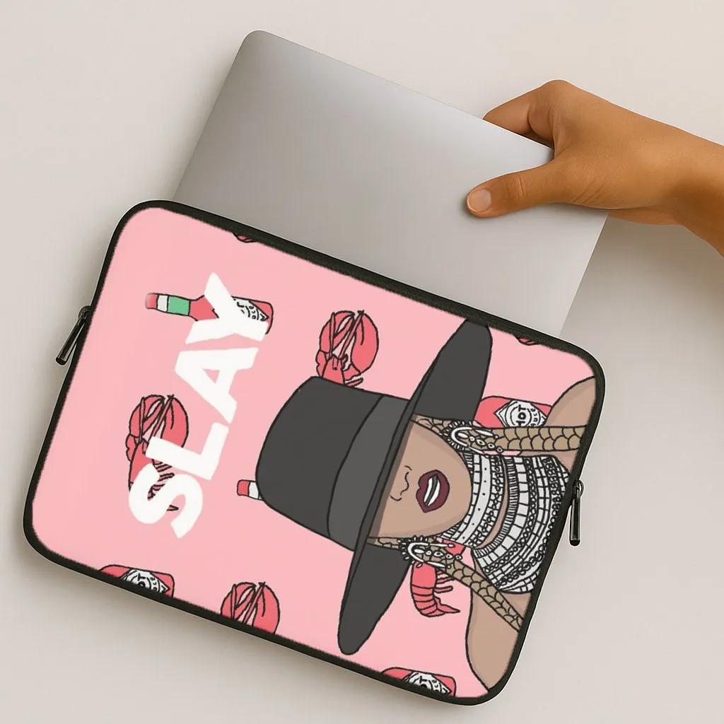 Protective Texture Layer Classic Style Slay - Queen B Cartoon Laptop Sleeve