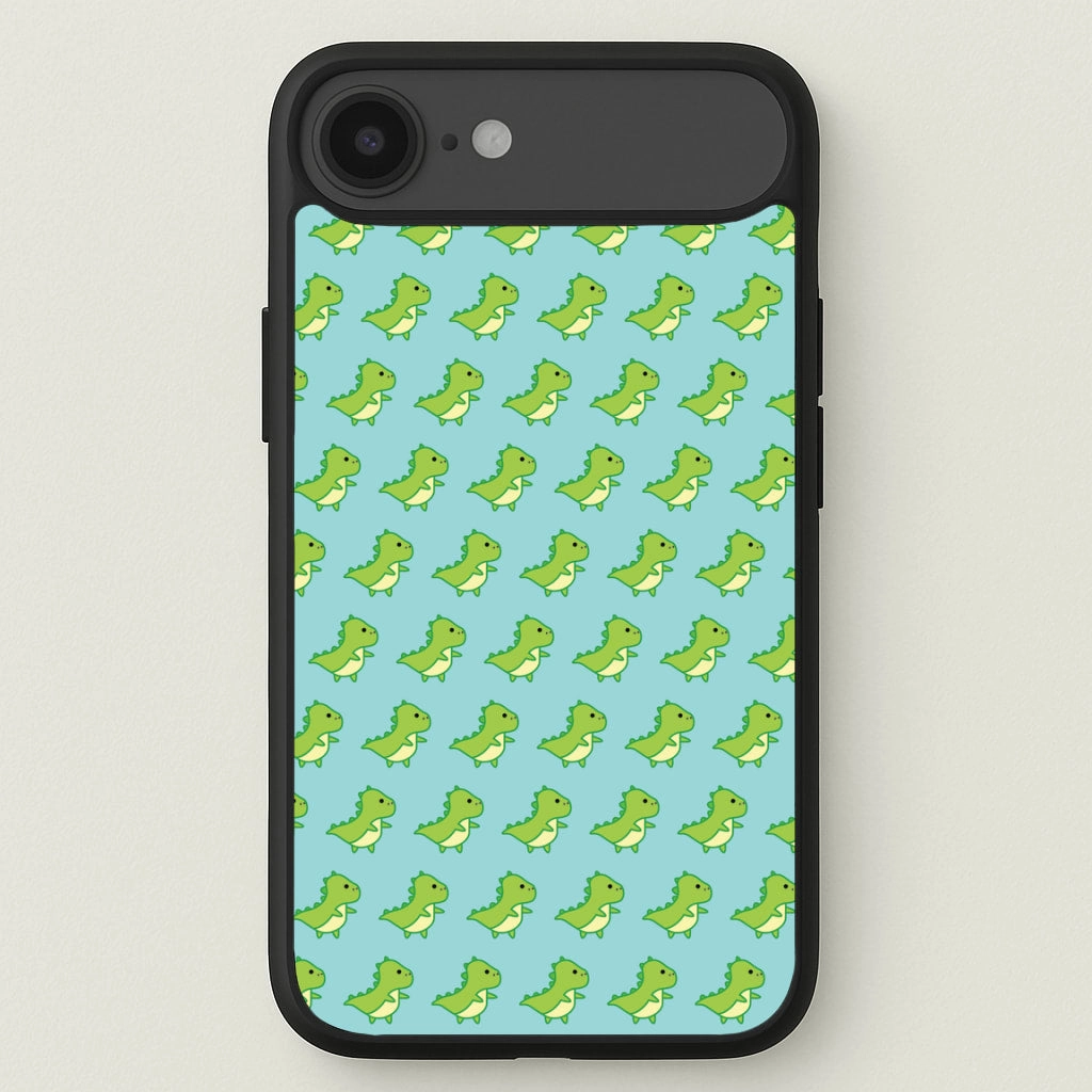Green Dinosaurs Pattern - Dinosaurs Phone Case Creative Artwork