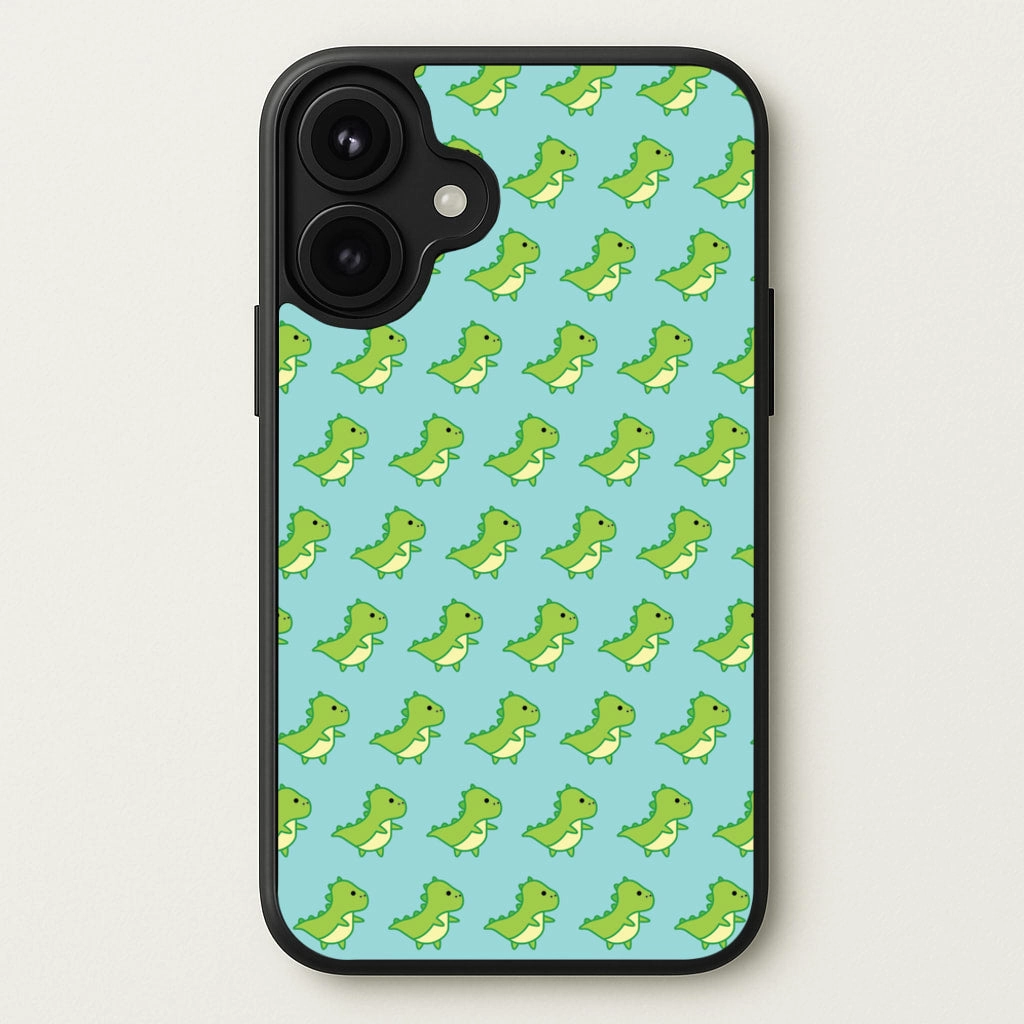 Green Dinosaurs Pattern - Dinosaurs Phone Case Matte Layer Universal Design