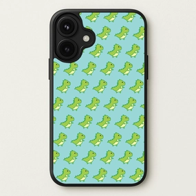 Green Dinosaurs Pattern - Dinosaurs Phone Case Matte Layer Universal Design