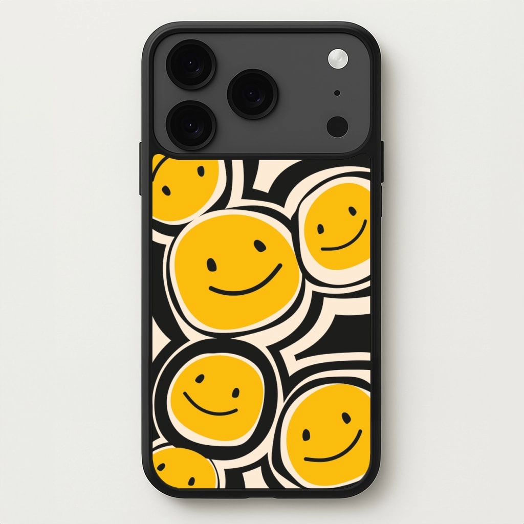 Smiley - Skate Aesthetic Phone Case Hybrid Grip Finish Vibrant pattern