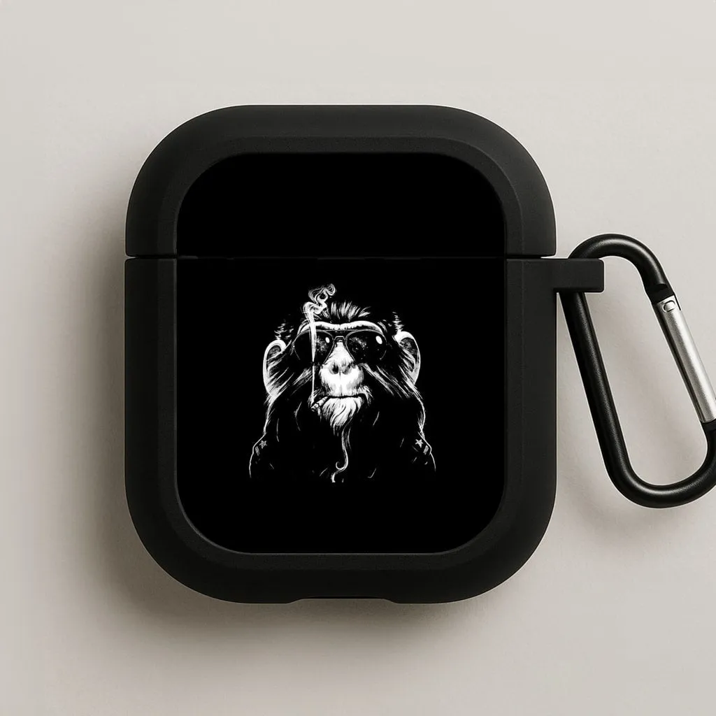 Creative Protective Case Smoking Monkey AirPods Case