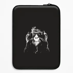 Smoking Monkey Laptop Sleeve Strong Shell