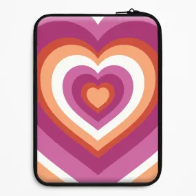 Lesbian Pride Heart Laptop Sleeve Light Shield