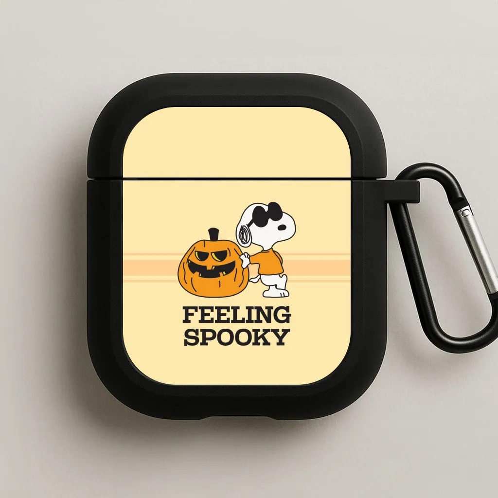 smooth grip airpods cover durable protective companion Feeling Spooky Cartoon Beagle AirPods Case