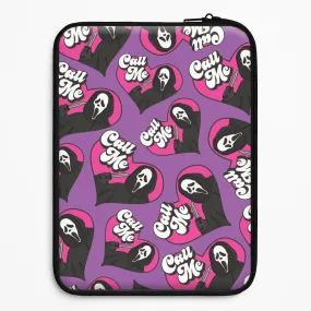 Soft Layer Call Me Heart Pattern Laptop Sleeve