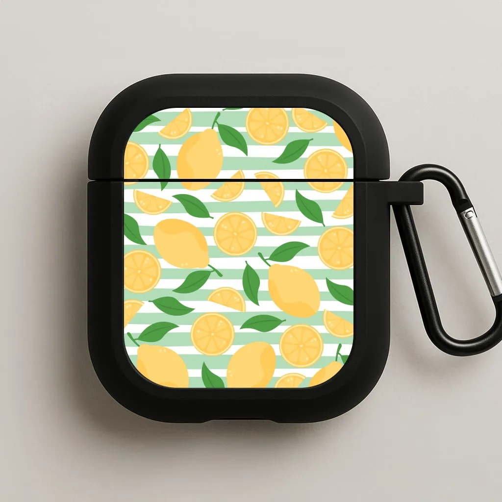 Trendy Smooth Case Lemons Pattern - Summer AirPods Case
