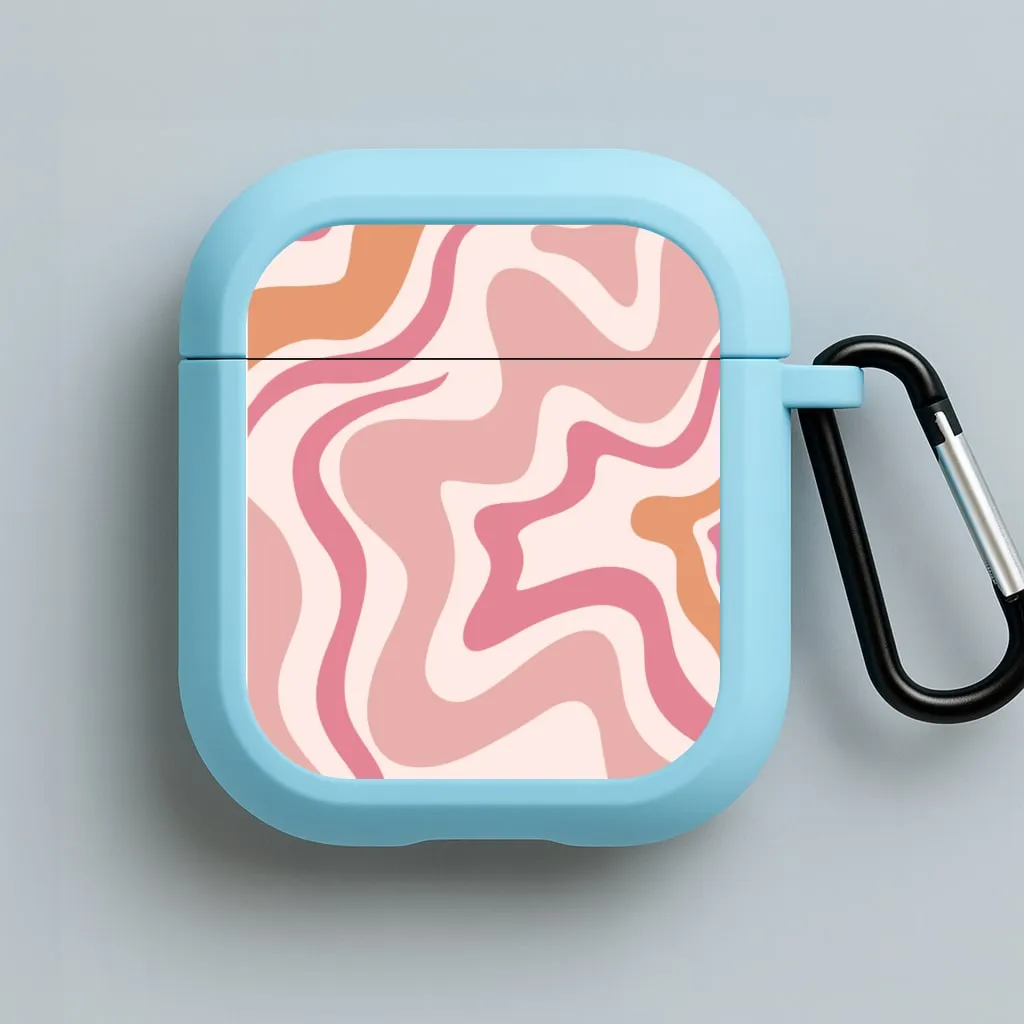 Pink Waves AirPods Case compact soft pastel silicone protector