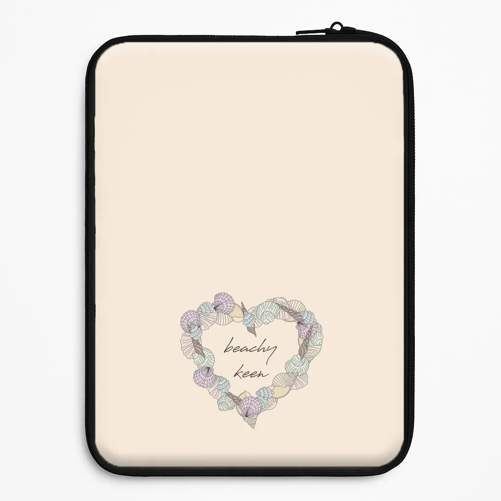 Durable Frame Beachy Keen - Seashells Laptop Sleeve