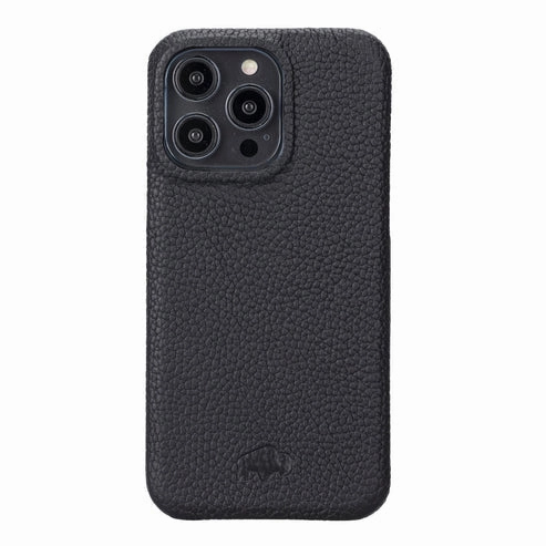 Mason Full-Grain Leather MagSafe Case ?C iPhone 14 Pro Max, Pebble Black Protective Material Casual Design