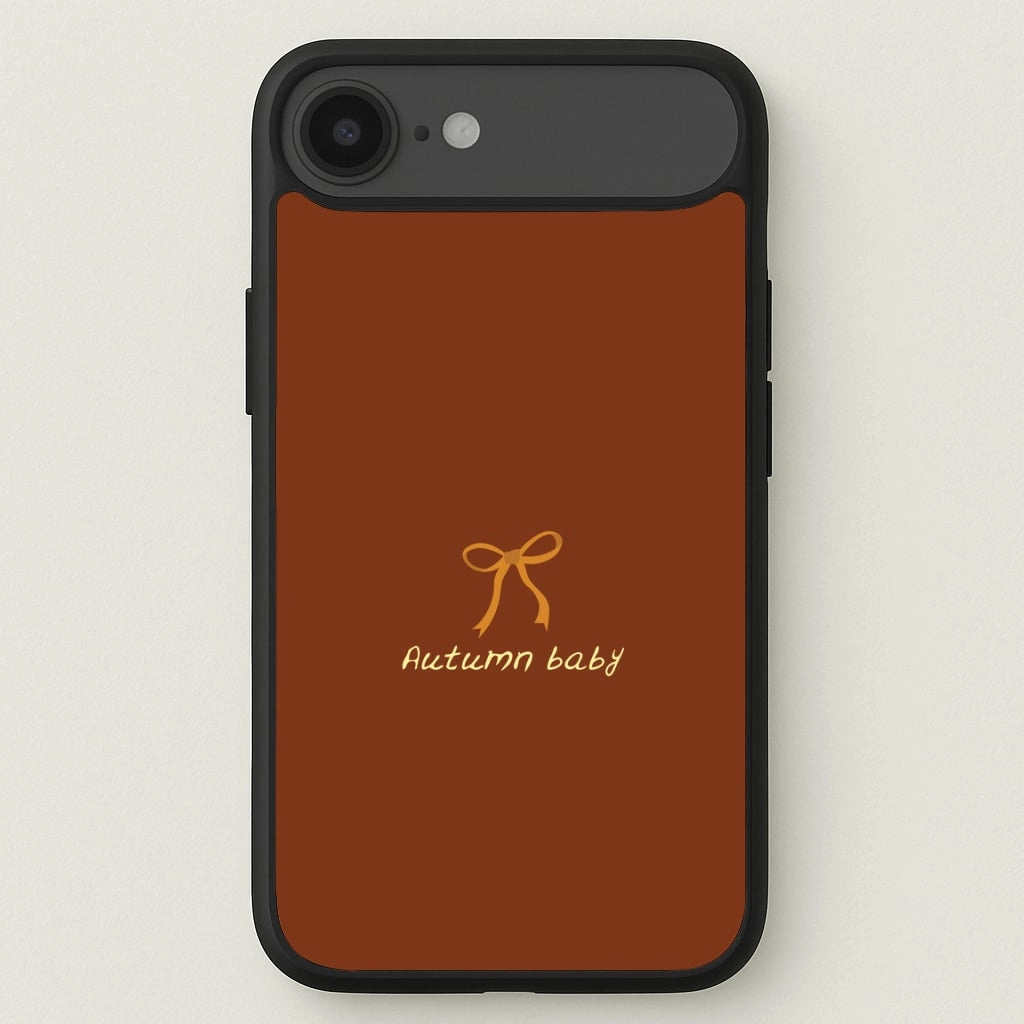 Hard Plastic Compact Shape Autumn Baby Phone Case