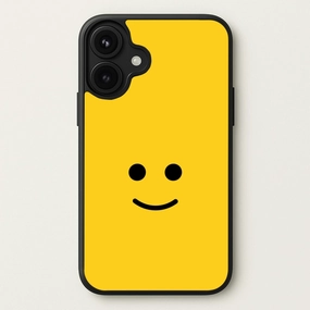 Brick Face Smile Phone Case Stylish Detail Sporty Design