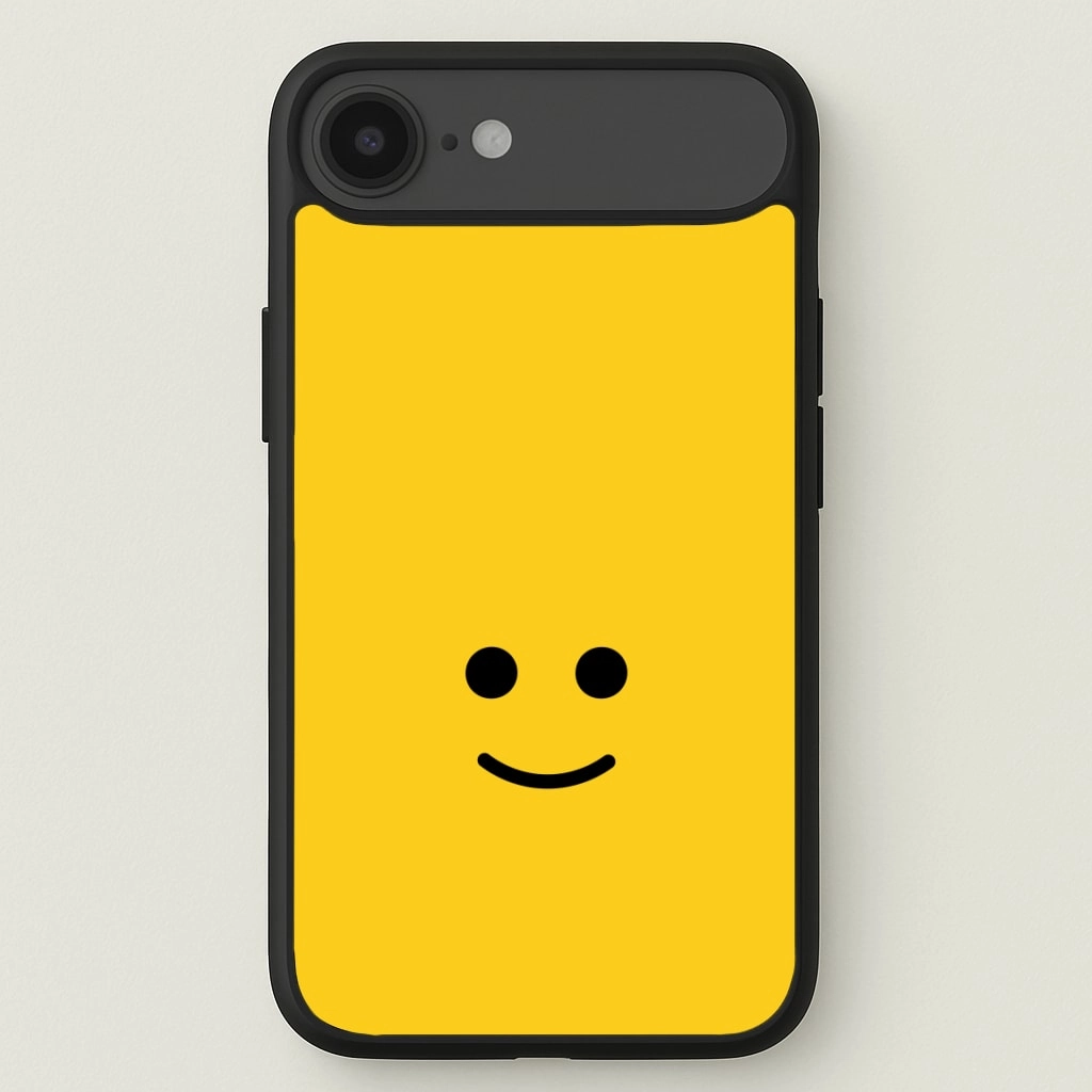 Brick Face Smile Phone Case Simple Look