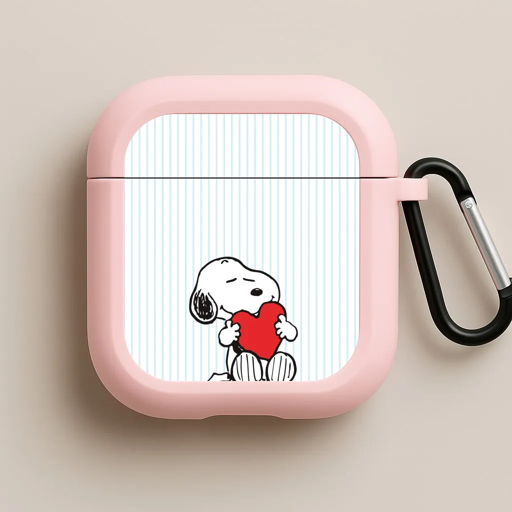Snoopy - Valentine's Day AirPods Case Durable Design Shell magnetic flip airpods cover