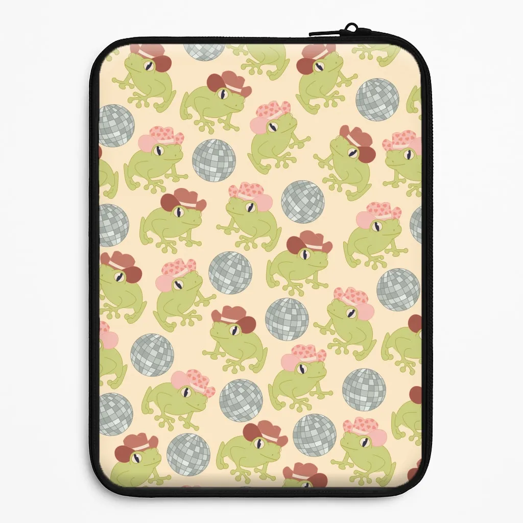 Frogs With Cowboy Hats - Western  Laptop Sleeve Handy Use