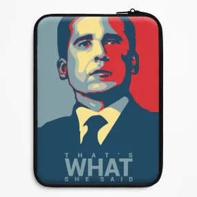 Light Design Modern Pattern Layer That's What She Said Laptop Sleeve