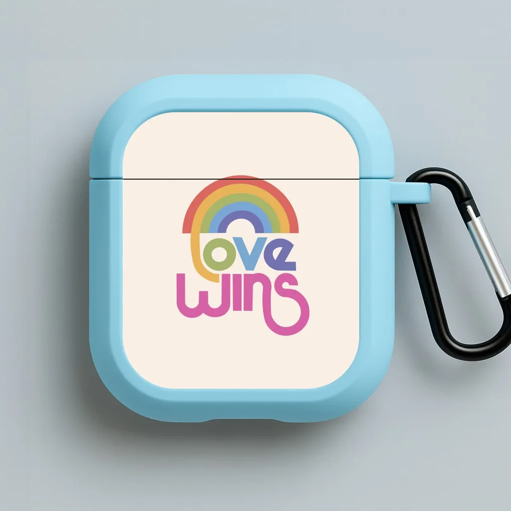 Love Wins - Pride AirPods Case Soft Silicone Bag Durable Travel Case