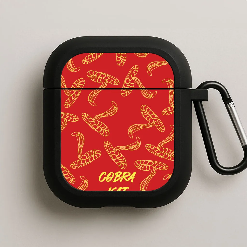 Stylish Protective Pouch Snake Collage AirPods Case