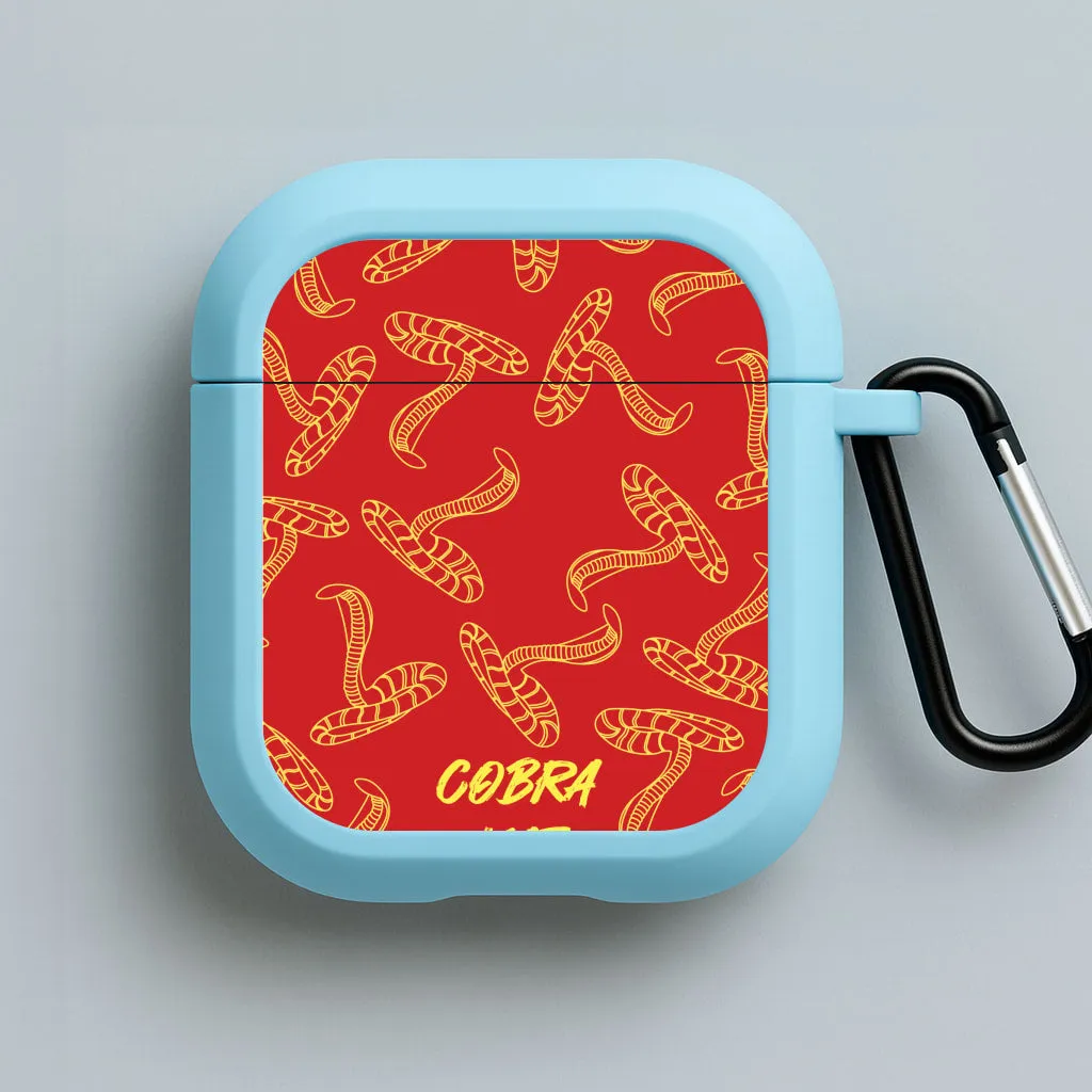 soft silicone airpods holder Snake Collage AirPods Case