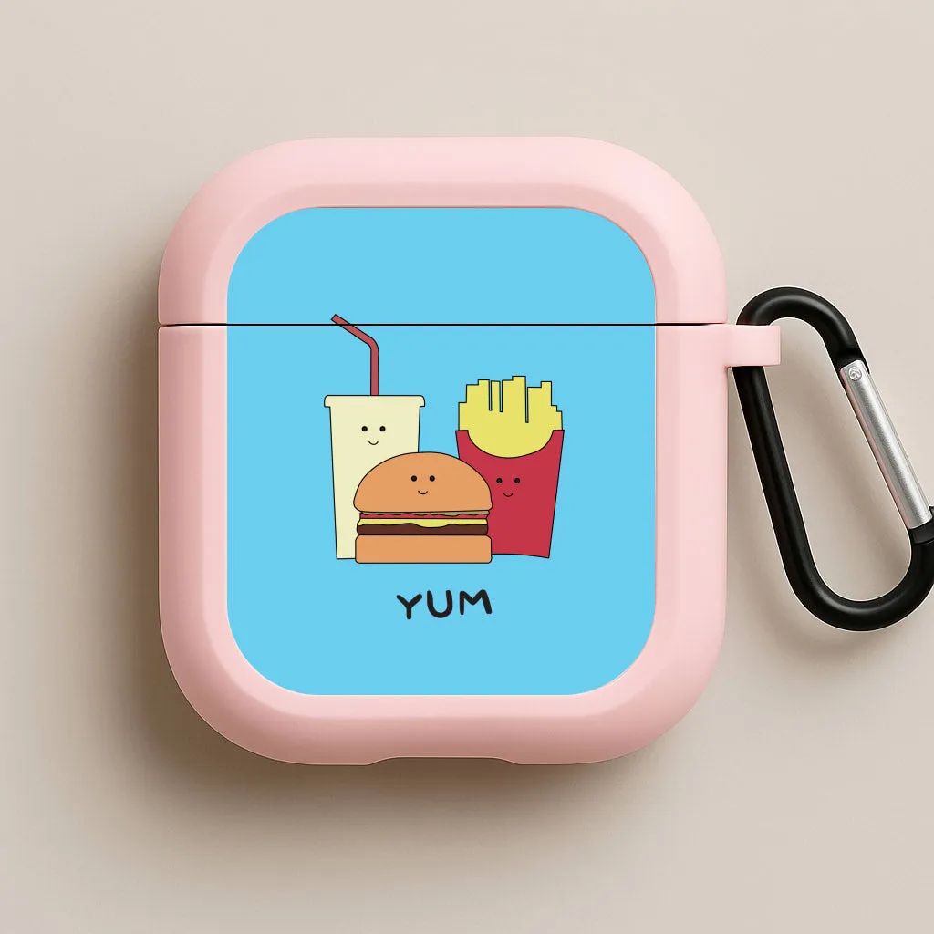 Fast Food Meal - Fast Food Patterns AirPods Case durable everyday protection durable hybrid airpods protector