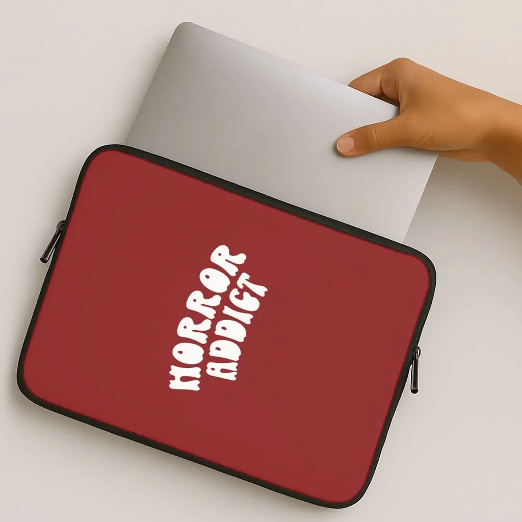 Durable touch Carbon Fiber Horror Addict Laptop Sleeve