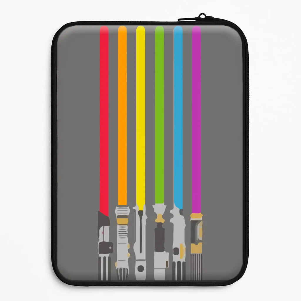 Lightsabers Laptop Sleeve Colorful option